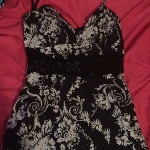 A Black and white dress